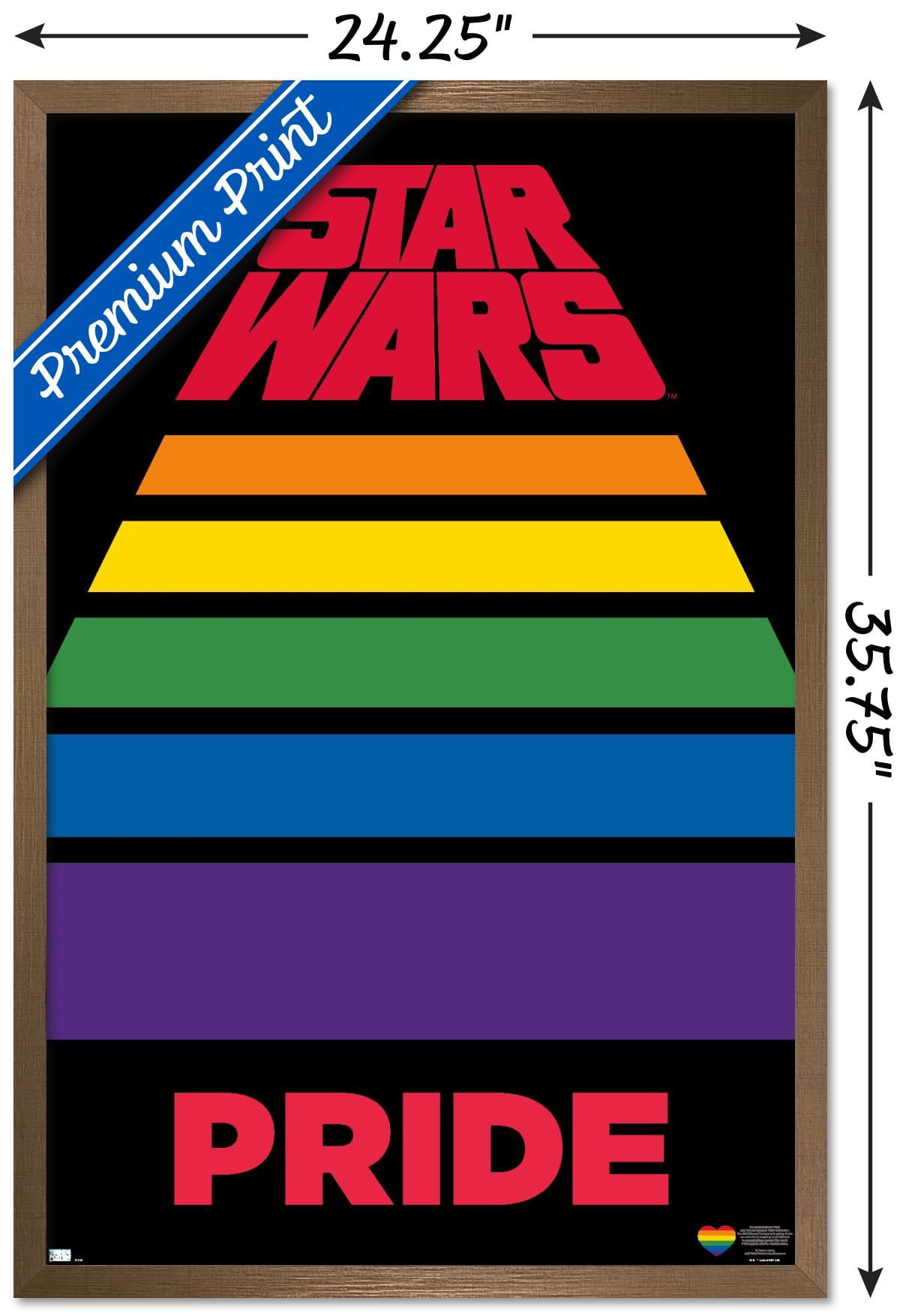 Star Wars: Saga - Scroll Pride Wall Poster, 22.375" x 34" Framed