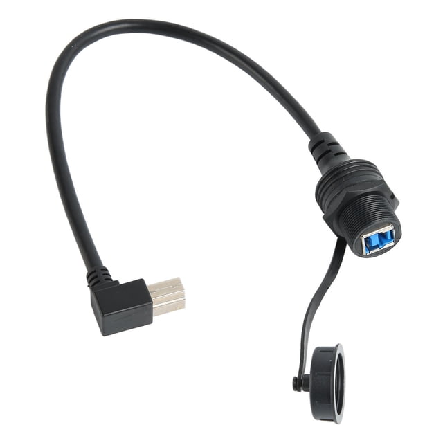 USB Type B 3.0 Mount Cable, Dustproof USB Printer Cord 5Gbps for External Hard Drives