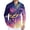 Purple, variant on Fgvctg Mens Button Down Shirt Mardi Gras Carnival Party Long Sleeve Cotton Shirts Multicolored Mask Print Collared Blouses Plus Size Business Casual Tops Purple Pink M