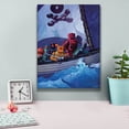 thumbnail image 4 of Epic Graffiti 'Robo Pirates CMYK' by Eric Joyner, Canvas Wall Art, 12"x16", 4 of 8