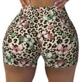 thumbnail image 2 of Picia Leopard Dots Printed Workout Shorts for Women Seamless Scrunch Butt Lifting High Waisted Yoga Gym Booty Running Moisture-wicking Short Pants-XX-Large, 2 of 9