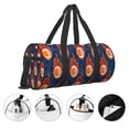 thumbnail image 5 of Haiem American Football and Fire Flames Pattern Gym Bag for Women Men, Waterproof Travel Duffel Bags, Personal Item Travel Bag Weekender Bag with Shoes Compartment & Wet Pocket, 5 of 8