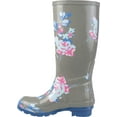 thumbnail image 4 of Women's Journee Collection Mist Mid Calf Rain Boot Grey Rubber 7.5 M, 4 of 5