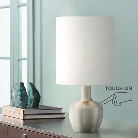 360 Lighting Modern Desk Table Lamp 15 1/4" High Brushed ...