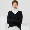 thumbnail image 3 of Gieenan Women Detachable Dickey False Collar Retro Victorian Ruffle Mock Neck Half Shirt, 3 of 9