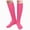 R002-Hot Pink, variant on NOLDARES Compression Socks Women Men 6 Pairs, Knee High Best Support Circulation Socks for Running, Travel, Flight, Nurse(R002-Wine)