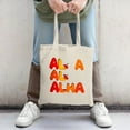 thumbnail image 2 of Stylish Canvas Tote Bag with Vibrant Orange and Pink Splash Design - Perfect for Shopping Travel and Parties, 2 of 4
