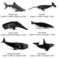 thumbnail image 2 of Juego de 6 figuras de animales marinos de simulación para el baño, regalo para niños, 2 of 7