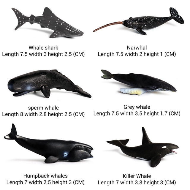 6 unids/set juguete marino animales de simulación juguete de baño figuras marinas juguete para niños regalo