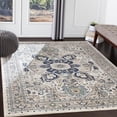 thumbnail image 3 of Mark&Day Area Rugs, 2x3 Rochelle Traditional Navy Area Rug, Blue White Carpet for Living Room, Bedroom or Kitchen (2' x 2'11"), 3 of 9