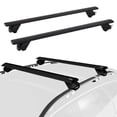 thumbnail image 1 of COWVIE 47" Pro Aluminum Universal Roof Rack Cross Bars with keyed Locks Fully Assembled, Fit Raised Side Rails, Black, 1 of 4