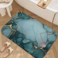 thumbnail image 3 of 1pc Marble with Gold Veins Absorbent Non-Slip Bathroom Thickened Flannel Rug Decor,Soft,Quick Drying,Suitable For Indoor/outdoor Use,Bathrooms,Bedrooms,Kitchens,Terrace,Laundry Rooms,16"x24", 3 of 9