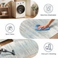 thumbnail image 4 of Washable Kitchen Runner Rug 60" x 22", Modern Abstract Textured Area Rug, Neutral Soft Low Profile Non Slip Kitchen Runner Rug for Kitchen, Hallway & Laundry Room, 4 of 6