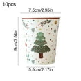 thumbnail image 3 of Disposable Christmas Paper Cups, Festive Party Tableware, Holiday Thickened Drinking Cups For Seasonal Weddings And Celebrations, 3 of 6