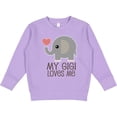 thumbnail image 2 of Inktastic My Gigi Loves Me Grandchild Toddler Sweatshirt, 2 of 4