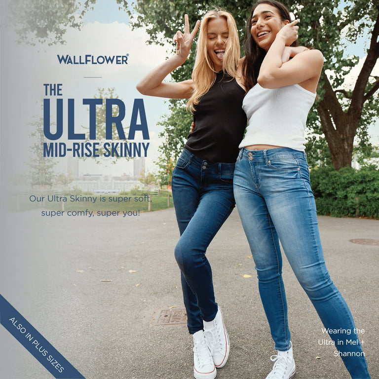 WallFlower Women's Skinny Mid-Rise Insta Soft Juniors Jeans (Standard and Plus) - Walmart.com