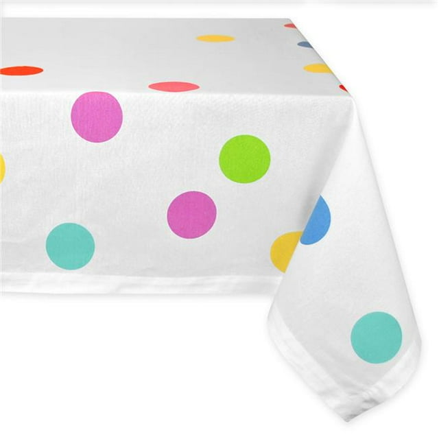 Design Imports CAMZ34093 52 x 52 in. Confetti Print Tablecloth
