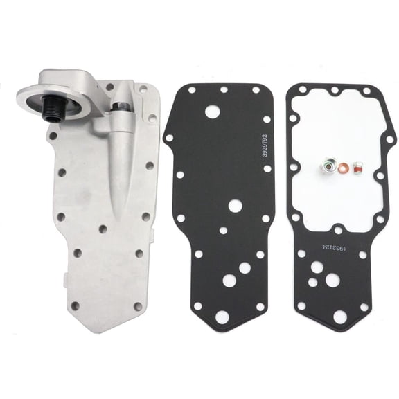Seapple Oil Filter Support Head Cover With Gaskets Compatible with Dodge 5.9L Cummins 12V 1989-1998 4934217 3942366