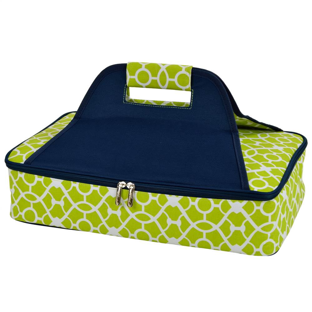 Insulated Casserole Carrier in Trellis Green