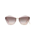 thumbnail image 2 of MIU MIU MU Designer 01XS SUNGLASSES 09N4KO Light Brown Pink Transparent cat eye, 2 of 6