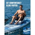 thumbnail image 3 of SOLAVERO 12'5"×33" Extra Large Inflatable Stand Up Paddle Board with Seat Premium Accessories, Anti-Slip EVA Deck SUP Board For 2+1, 3 of 9