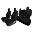 thumbnail image 1 of For 2020-2024 Tesla Model Y FH Group Faux Leather Custom Fit Car Seat Covers Full Set - Black, 1 of 6