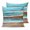 Turquoise Brown, variant on 18x18 Pillow Covers Set of 2, Turquoise Brown Throw Pillow Covers Decorative Couch Cushion Case, Abstract Wood Grain Gradient Stripes Microfiber Square Pillowcases for Bedroom Car Living Room