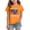 Tshirts-Orange, variant on kpoplk Girls Patriotic Collection 250Th Anniversary T-Shirts USA Flag Print Tee Short Sleeve Shirt Kids Tops(Black,5-6 Y)