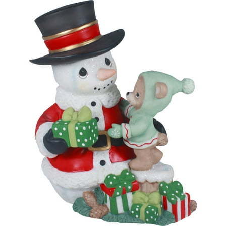 Precious Moments Sharing The Gift Of Love At Christmastime Annual Snowman Figurine , 1 Each