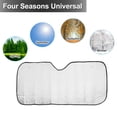 thumbnail image 3 of Unique Bargains 130x60cm 53"x17" Car Front Windshield Cover Protection Snow Ice Frost Freeze Sunshade, 3 of 6