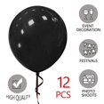 thumbnail image 3 of Globos ASIYUHY de látex negro, 18 cm, paquete de 12 unidades, para decoración de fiestas, 3 of 6