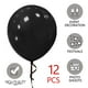 thumbnail image 3 of Globos ASIYUHY de látex negro, 18 cm, paquete de 12 unidades, para decoración de fiestas, 3 of 6