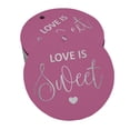 thumbnail image 1 of Inkdotpot 50 Pack Love Is Sweet Wedding Favor Paper Tags Craft Real Silver Foil Hang Tags, 1 of 6