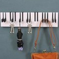 thumbnail image 5 of Piano Wooden Coat Rack, Wall-Mounted Wooden Hooks, Decorative Coat Hanger for Home Entryway, Stylish Wall Hooks for Coats and Hats, 5 of 7
