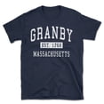 thumbnail image 1 of Granby Massachusetts Classic Established Men's Cotton T-Shirt, 1 of 1