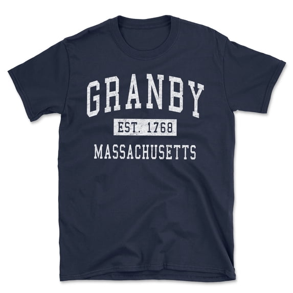 Granby Massachusetts Classic Established Men's Cotton T-Shirt