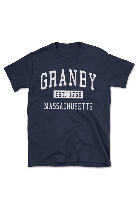 Granby Massachusetts Classic Established Men's Cotton T-Shirt