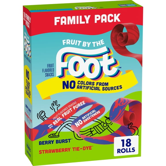 Fruit By The Foot Fruit Flavored Snacks, Valentine's Day, Family Pack, 18 Count, 13.5 oz