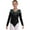 A Light Green, variant on Aislor Leotards Gymnastics for Kids Girls Shiny Long Sleeve Unitard Bodysuit Ballerina Costume