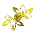 thumbnail image 1 of Reloj de pared con espejo acrílico, reloj artístico, adhesivo de espejo moderno para cafetería, apartamento. Oro, 1 of 9