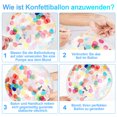 thumbnail image 3 of 25pcs Clear Colourful Confetti Balloons, 3 of 7