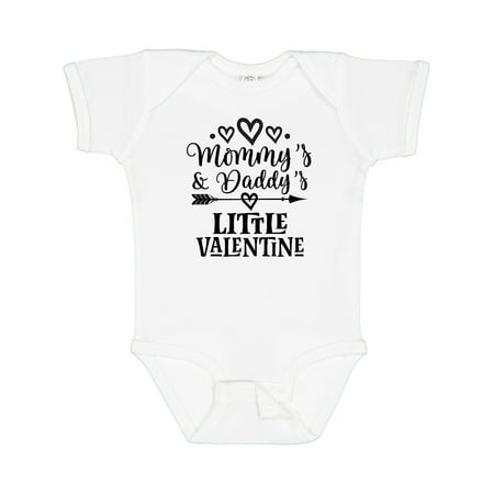 

Inktastic Mommy Daddy Little Valentine Gift Baby Boy or Baby Girl Bodysuit