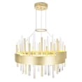 thumbnail image 3 of CWI Lighting Millipede 20 in LED Satin Gold Chandelier, 3 of 7