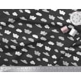 thumbnail image 3 of Soimoi Black Modal Satin Fabric Cloud Nature Decor Fabric Printed Yard 42 Inch Wide, 3 of 5