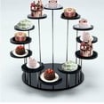 thumbnail image 6 of Acrylic Cupcake Stand, 3 Tier Dessert Stand, Candy Display Rack, Dessert Display Stands, Black, Kitchen Gatherings, 1 Pc, 6 of 7