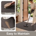 thumbnail image 6 of Frabe Ultra Thin Non-Slip Door Mat, Low Profile Rubber Backing Entrance Rug, Easy Clean Durable Woven Design for Indoor Entryway and Patio, Brown 20"x32", 6 of 9