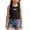 Black, variant on CYRBOKO Toddler Girls Tank Tops, Cotton Vacation Casual Sleeveless Summer T-Shirts Pink Size 2-3 T