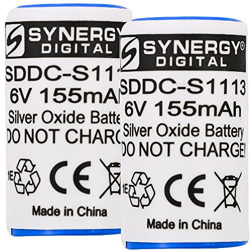 Synergy Digital Dog Collar Batteries Works with Dog Guard DG9XT Dog Collar, ComboPack Includes