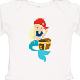 thumbnail image 4 of Inktastic Mermaid Pirate Boys or Girls Long Sleeve Baby Bodysuit, 4 of 5
