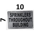 thumbnail image 2 of Sprinkler Throughout Building Sign(Silver,Aluminium, 7x10)(ref-2022-4), 2 of 5